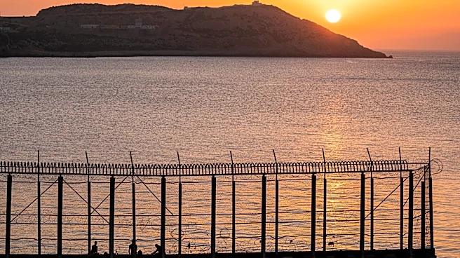 Hundreds of migrants are swimming from Morocco to the Spanish territory of Ceuta