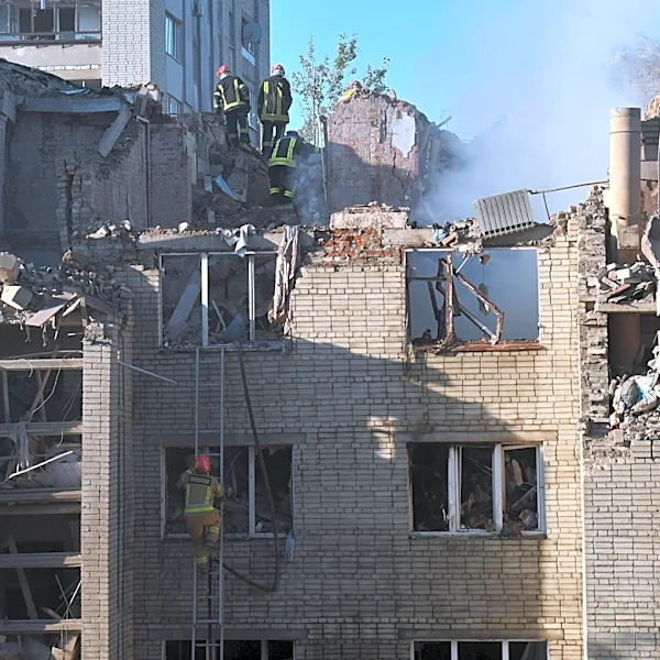 Russian missile and drone strikes across Ukraine kill at least 8 civilians and wound dozens