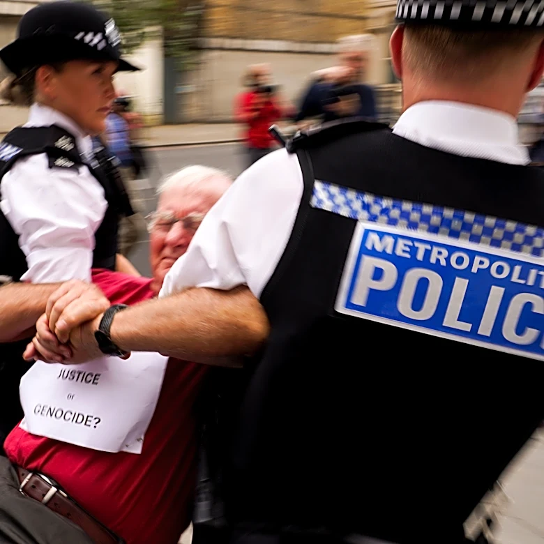 UK police arrests dozens at protest supporting banned group Palestine Action