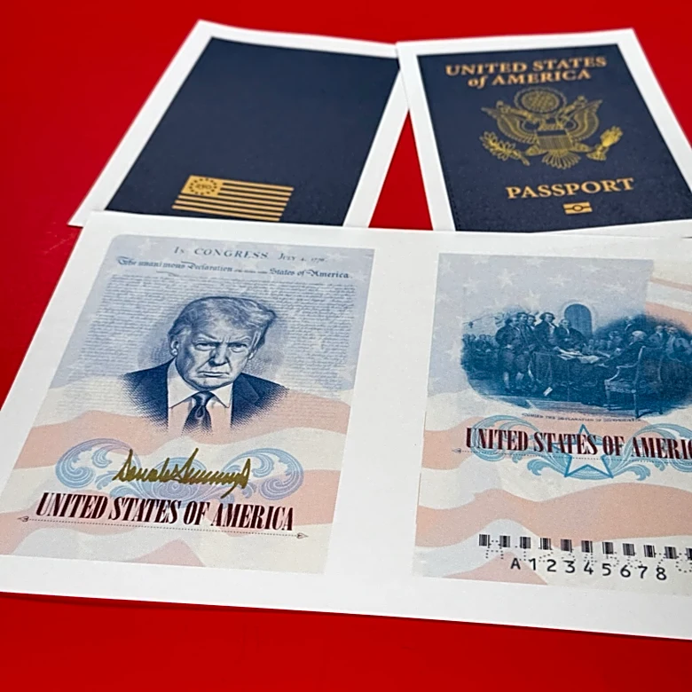 Trump-branded commemorative passports will become available across the US