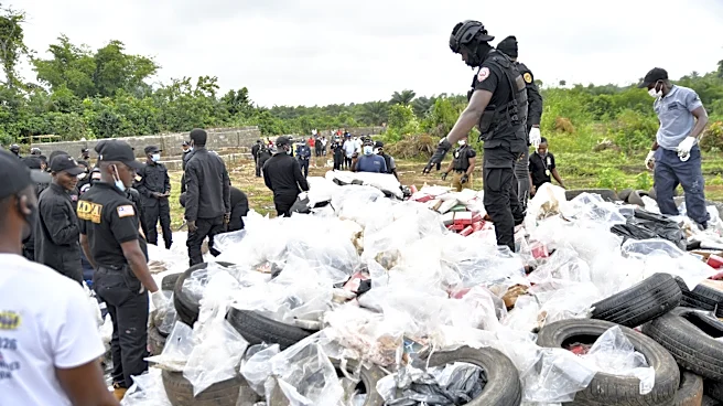 Liberian authorities burn $336 million in cocaine as senior police officials are implicated