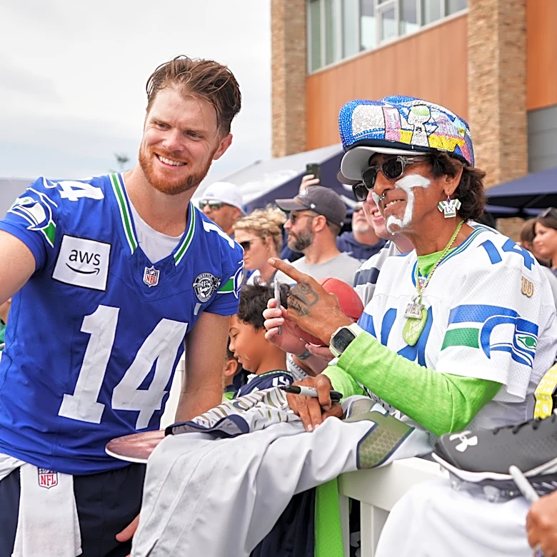 Sam Darnold uninterested in narratives about him, but ready to help Seahawks defend Super Bowl crown