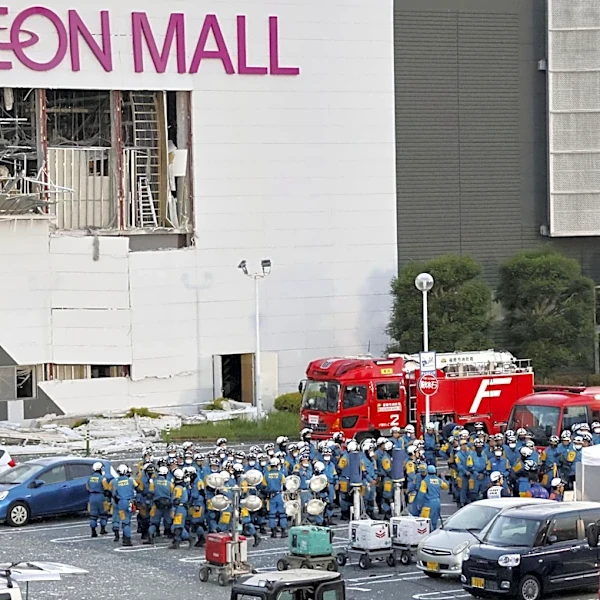 Death toll from southwestern Japan quake climbs to 34 as rescuers again search damaged mall