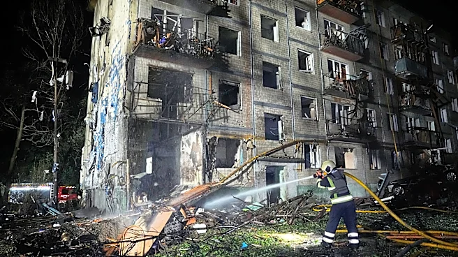 Russia hits Ukrainian capital with ballistic missiles and drones killing 3 and wounding over a dozen