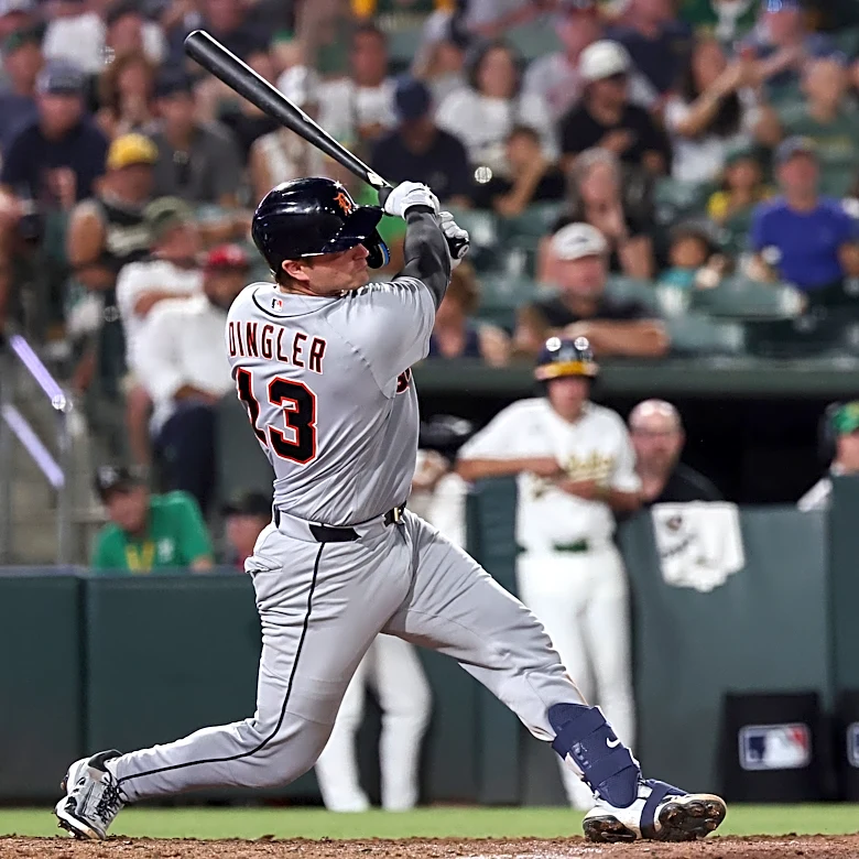 Dillon Dingler's grand slam helps the Tigers beat A's 13-1 in Max Clark's debut