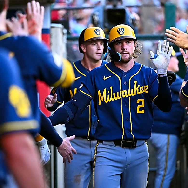 Turang, Bauers hit home runs to back Drohan's quality start in Brewers' 6-2 win over Angels