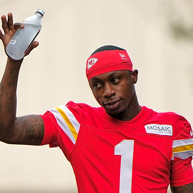 Chiefs hit by 2 training camp injuries as wide receivers Xavier Worthy, Cyrus Allen leave practice
