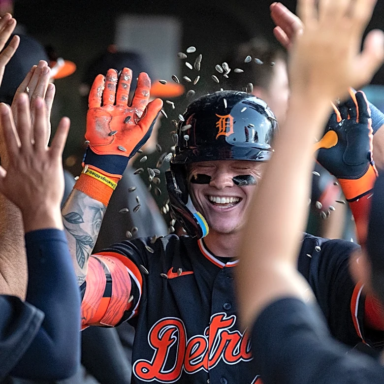 Max Clark hits his first career homer to lead the Tigers past the A's 8-6