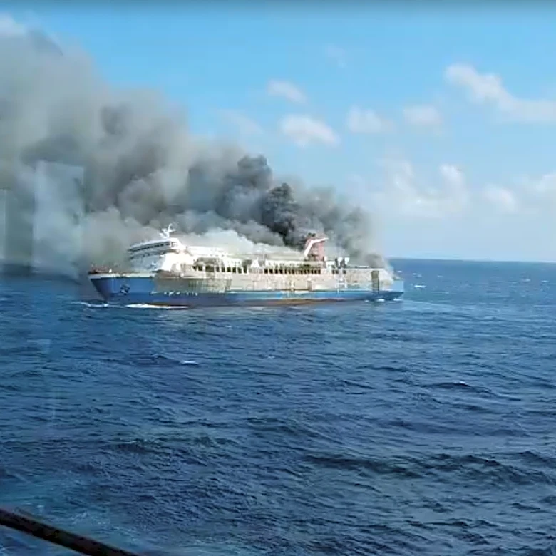 A blaze on an Indonesian passenger ferry leaves at least 5 dead and dozens missing