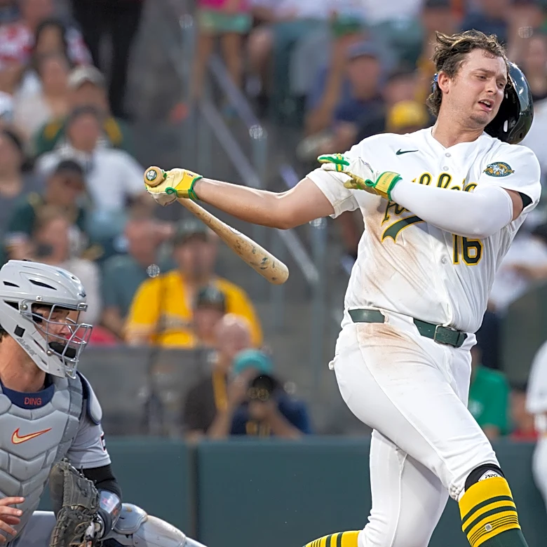 A's slugger Nick Kurtz will see a specialist about his injured right thumb