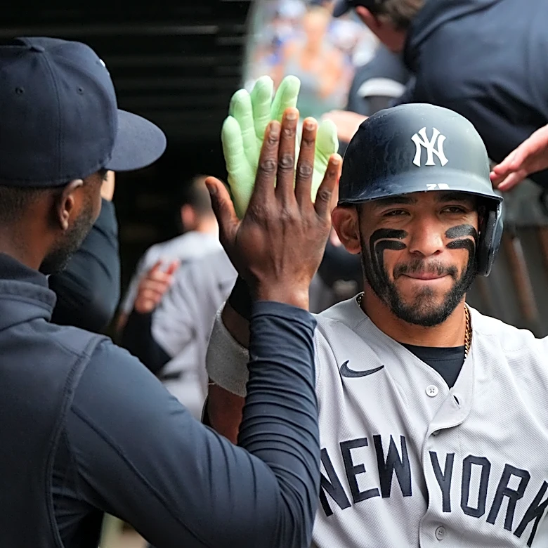 Caballero homers, Cole pitches into 6th and gets bullpen help as Yankees edge Cubs 2-1