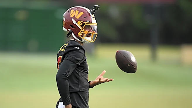Intensity rises at Commanders training camp during first the padded practice