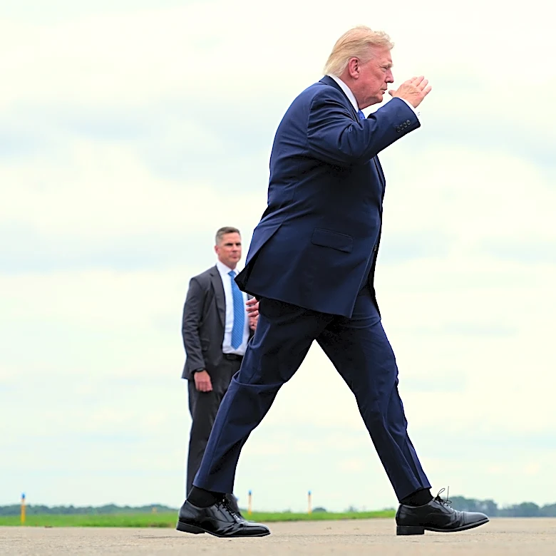 Trump is making a rare Western trip to talk about the economy, something polls show he's weak on