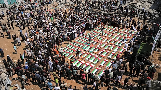 Palestinians hold mass funeral for 112 bodies finally recovered from a 2023 Gaza strike