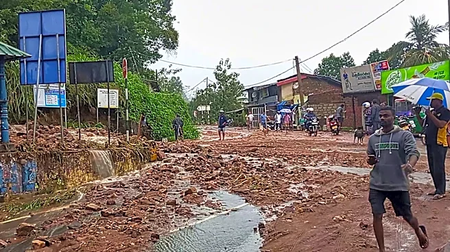Sri Lanka closes schools as floods and mudslides triggered by heavy rains kill 7