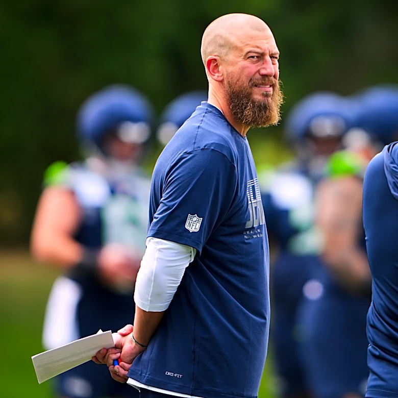 Seahawks offensive coordinator Brian Fleury is earning players' respect early in his tenure