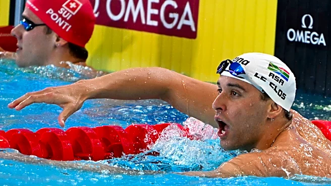 Swimmer le Clos says his home was destroyed in a fire while he was at the Commonwealth Games