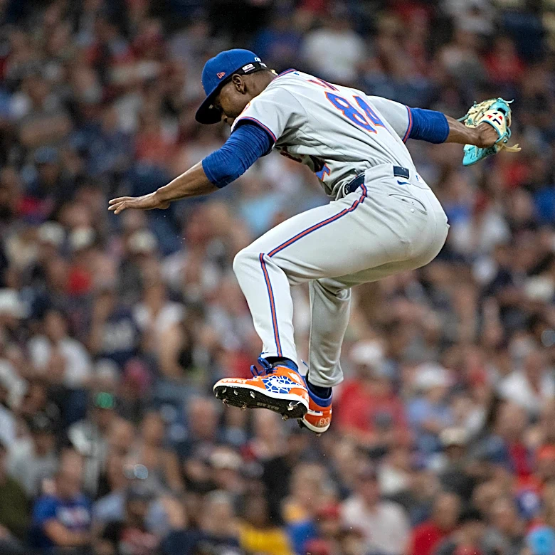 Mets rookie Jefry Yan has viral high-flying celebration after striking out his 1st MLB batter
