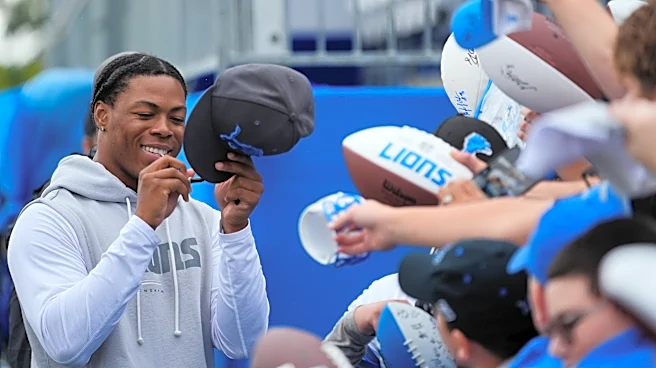 Jahmyr Gibbs back on the field for the first time since Detroit Lions training camp started