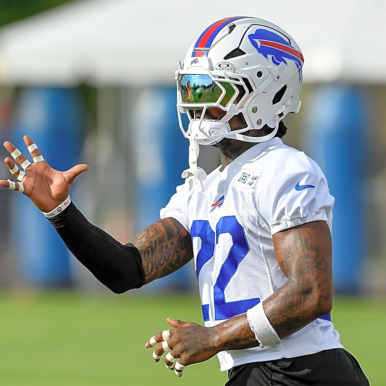 Bills safety C.J. Gardner-Johnson resumes practicing 5 days after straining calf at training camp