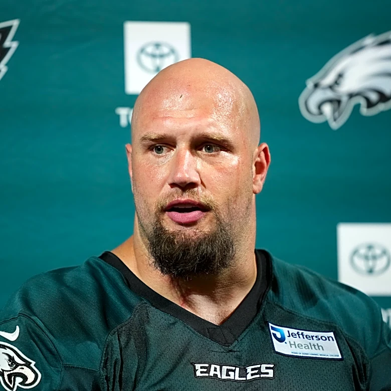 Eagles All-Pro offensive lineman Lane Johnson says his 14th season will 'probably' be his last