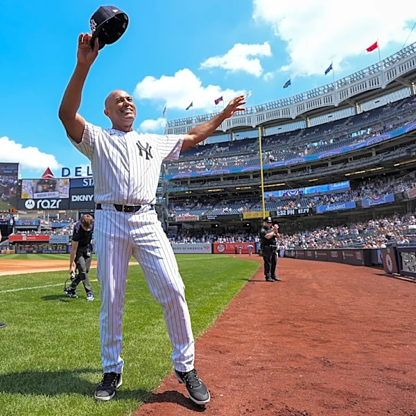 Mariano Rivera returns to Yankees Old-Timer's Day after tearing Achilles tendon last year