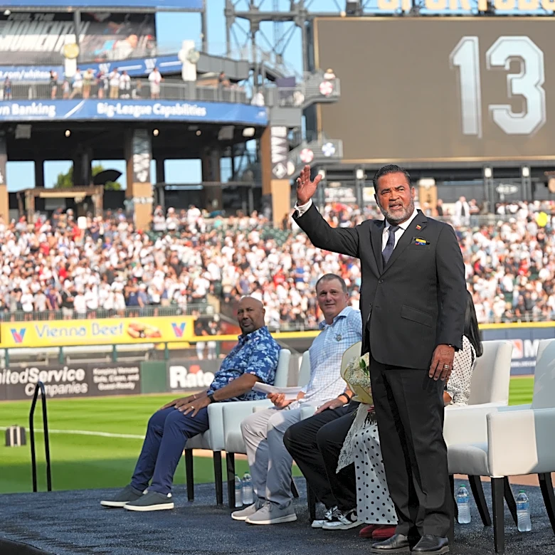 White Sox retire No. 13 of former manager and shortstop Ozzie Guillén