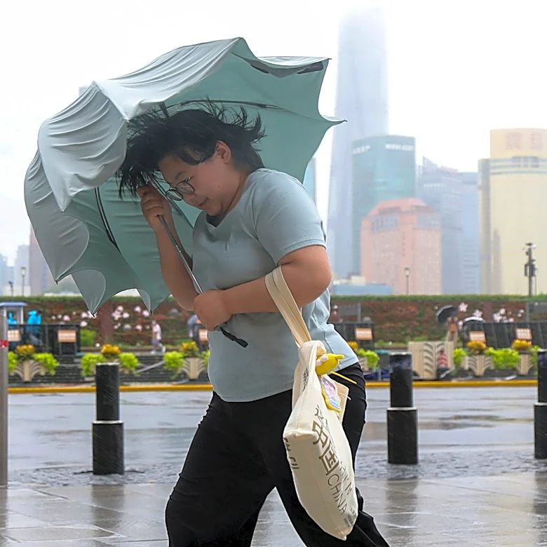 Shanghai cancels at least 1,300 flights as Typhoon Dolphin hits China's eastern coast