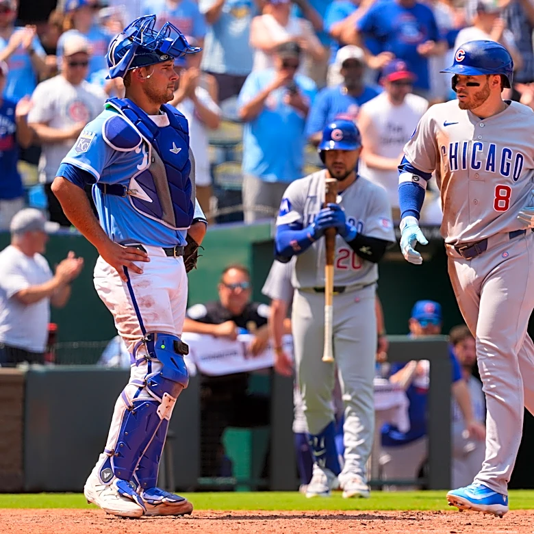 Happ and Amaya homer to help Boyd improve to 8-1 as the Cubs beat the Royals 10-2