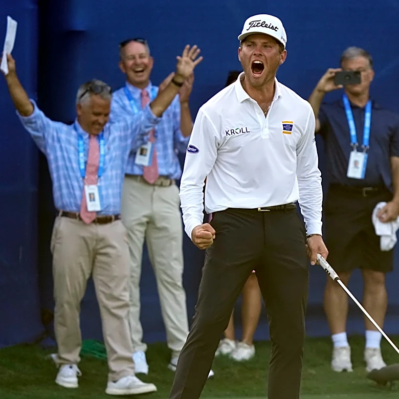 Michael Brennan wins Wyndham Championship and qualifies for PGA Tour postseason
