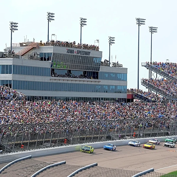 Ty Gibbs holds on to win NASCAR Cup Series race at Iowa Speedway