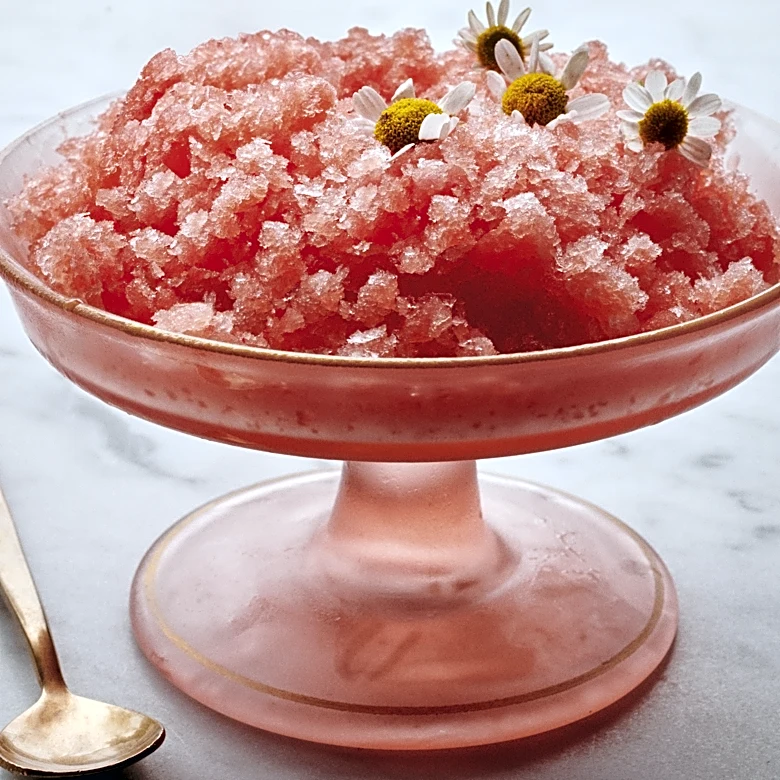 Pamela Anderson recommends Watermelon Granita for a cool, no-fuss summer dessert