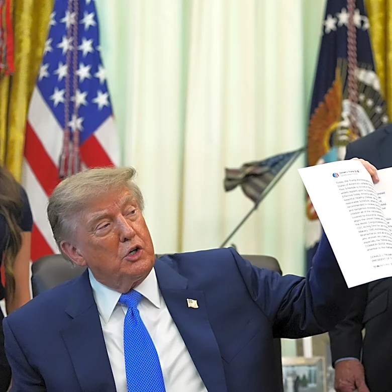 Trump signs executive order calling for spacing out childhood shots
