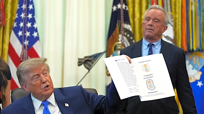 Trump signs order calling for spacing out childhood vaccines, against medical groups' guidance