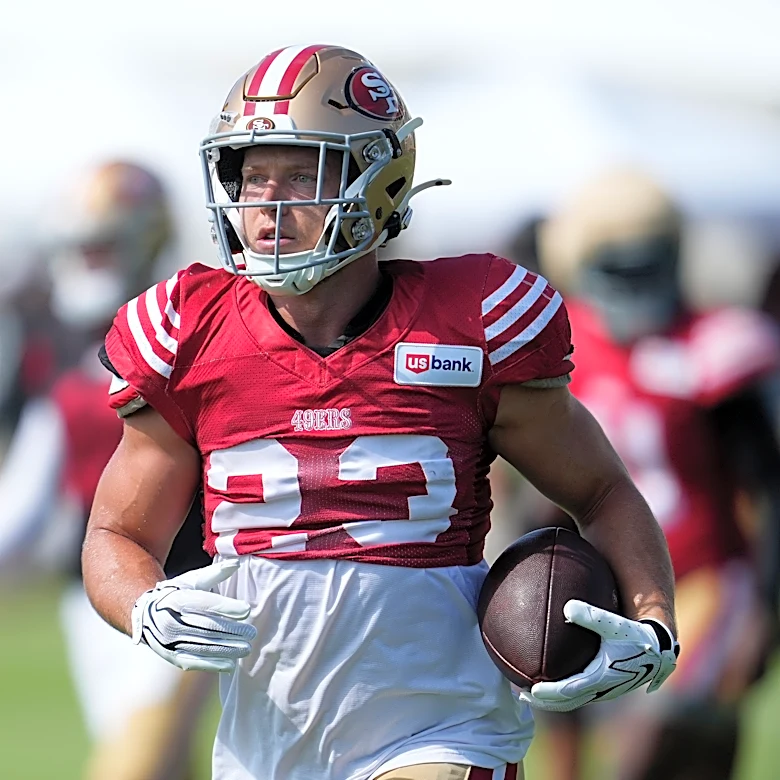 McCaffrey sits out practice with 'tightness' as the 49ers manage his workload