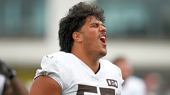 Browns rookie Spencer Fano nails down starting left tackle job after scuffle with Jared Verse