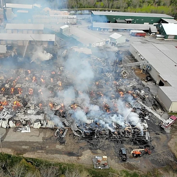 Federal report says firefighting tactics at Maine lumber mill explosion aided the blast