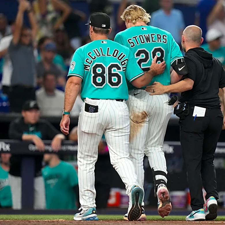 Marlins place Kyle Stowers on 10-day injured list with a left hamstring strain