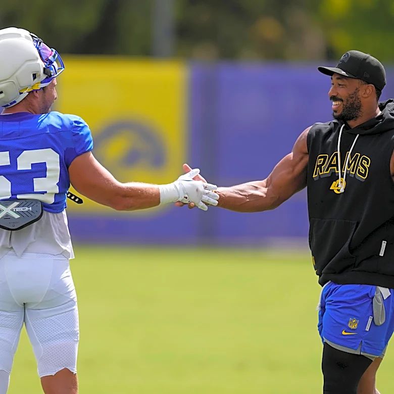 Myles Garrett held out of Rams' joint practice with Cowboys; Puka Nacua leaves early with injury