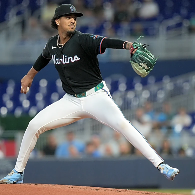 Eury Pérez outpitches Paul Skenes and Esteury Ruiz homers as the Marlins beat the Pirates 2-0