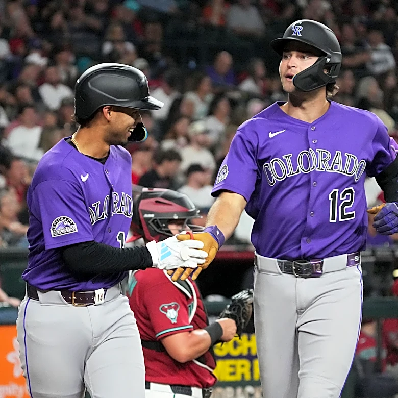 Karros hits 2-run homer before leaving after collision, Rockies rally past Diamondbacks for 3-2 win