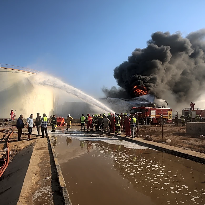 Drone strike in western Libya torches a power substation, triggering outages