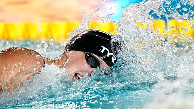 Katie Ledecky surges to 1,500 free win for her first home-soil international medal