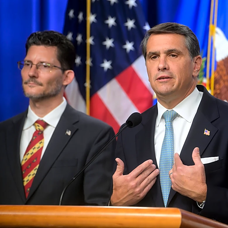 Blanche seeks to rally a depleted Justice Department workforce in first speech as attorney general
