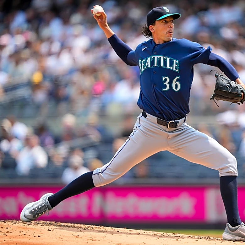 Logan Gilbert pitches 6 strong innings as Mariners stop 6-game skid with 1-0 win over Yankees