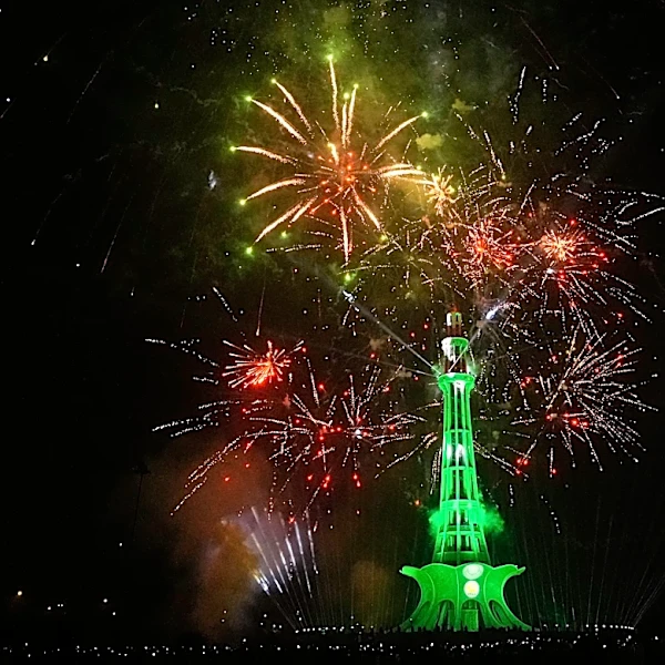 Fireworks light skies over Pakistan’s capital as crowds celebrate Independence Day