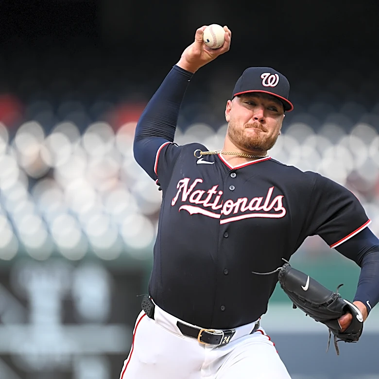 Washington Nationals pitcher Cade Cavalli's no-hit bid ends after 6 2/3 innings against Cubs