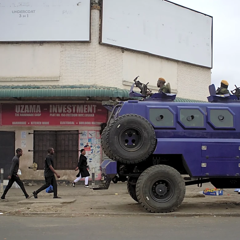 Vote counting suspended then restarted under heightened security in Zambia election