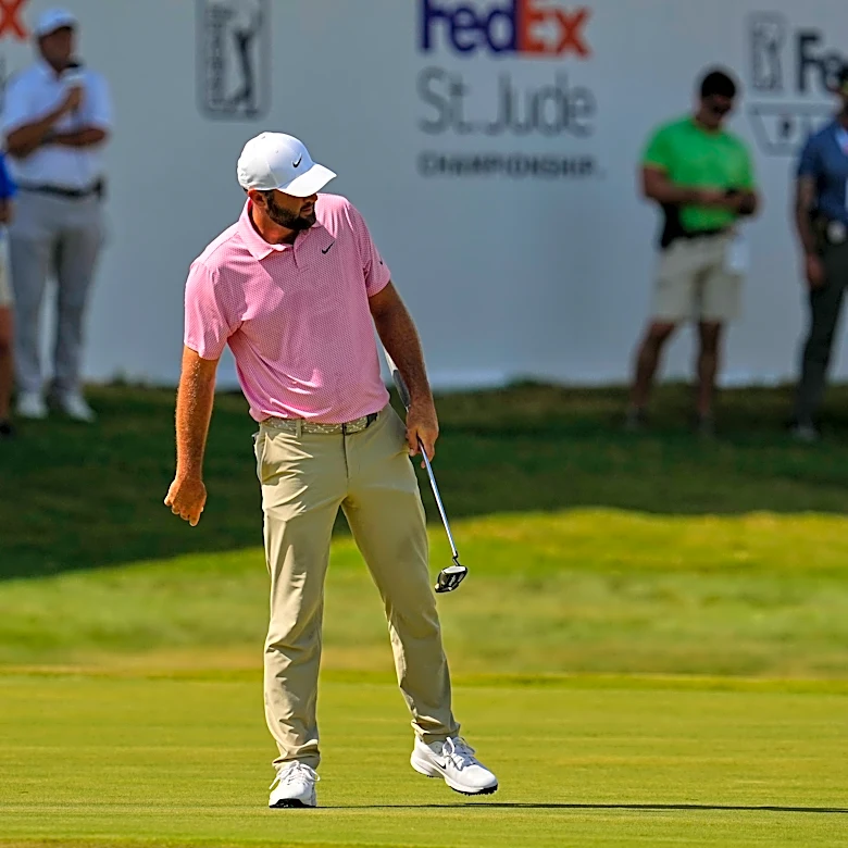 Scottie Scheffler shoots 61 to take 3-shot lead in Memphis in playoff opener