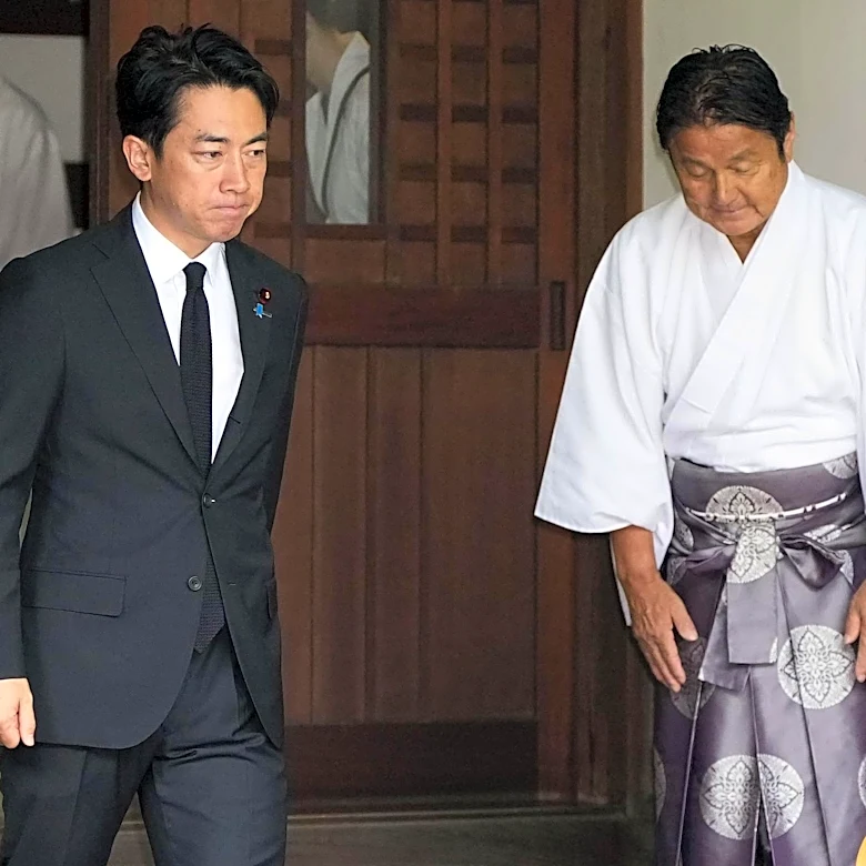 Japan's defense chief visits shrine neighbors see as symbol of Japanese militarism